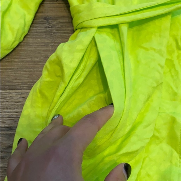 AFRM Lime Green One Button Pocketed Duster Small - Picture 5 of 8